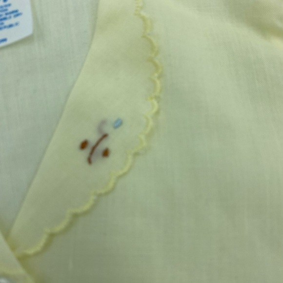 Elegant Baby Yellow Diaper Button-down embroidered Shirt - Picture 6 of 7